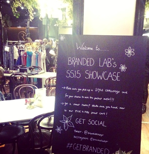 Branded Lab PR SS15 Showcase Blogger Event